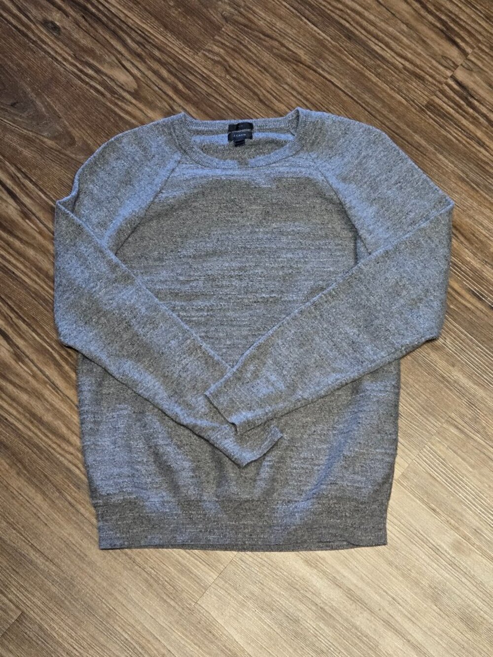 J.Crew Men’s Slim Gray Cotton Crewneck Sweater Size M